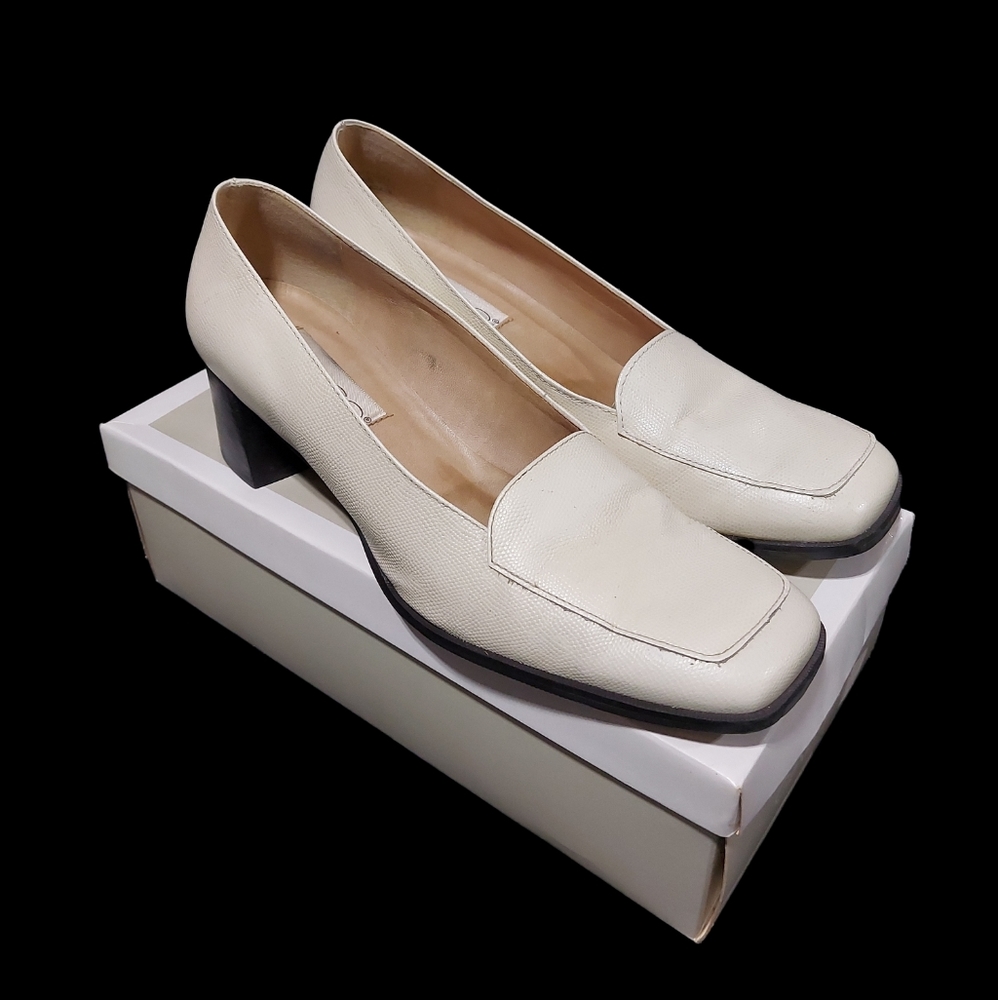 Calico Reptile Print Heels